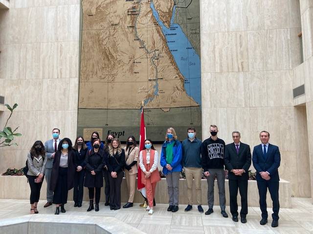Honors students at the National University Model Arab League